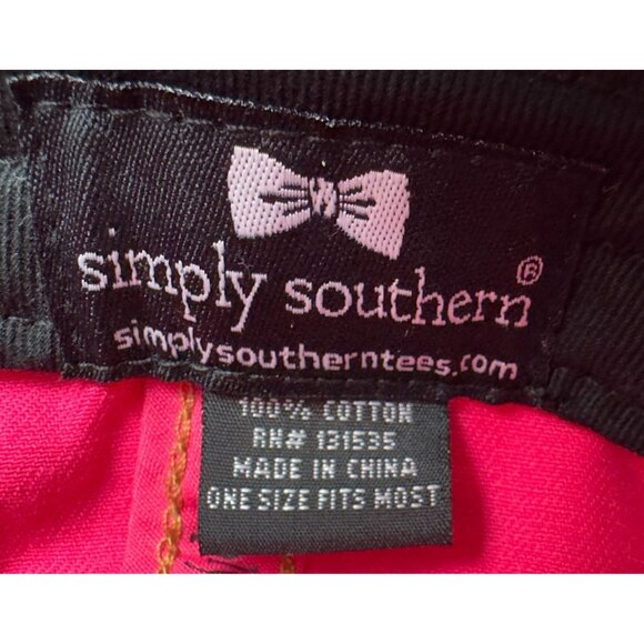 Simply Southern Follow Your Arrow Pink & Black Baseball Cap Hat Adjustable Strap - Picture 14 of 16
